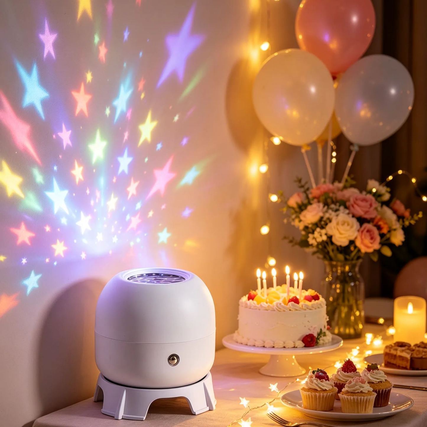 Colorful Fantasy Rotating Projection Lamp