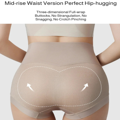 HighWaisted Pants Women Panties High Elastic Mulberry Silk Tummy Tuck Household