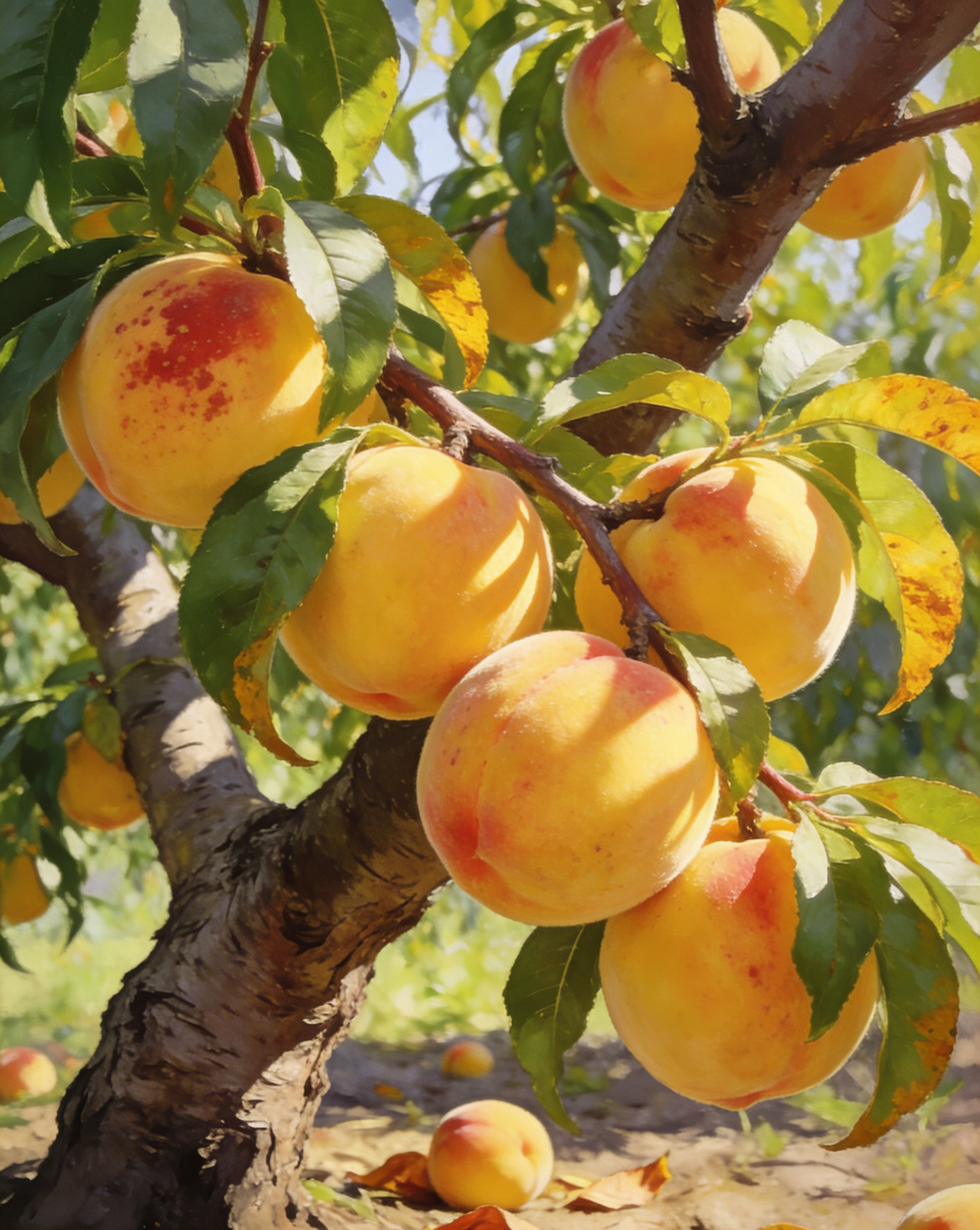 [Bearing Fruit in 3 Months] Extra Large Golden Peach Saplings