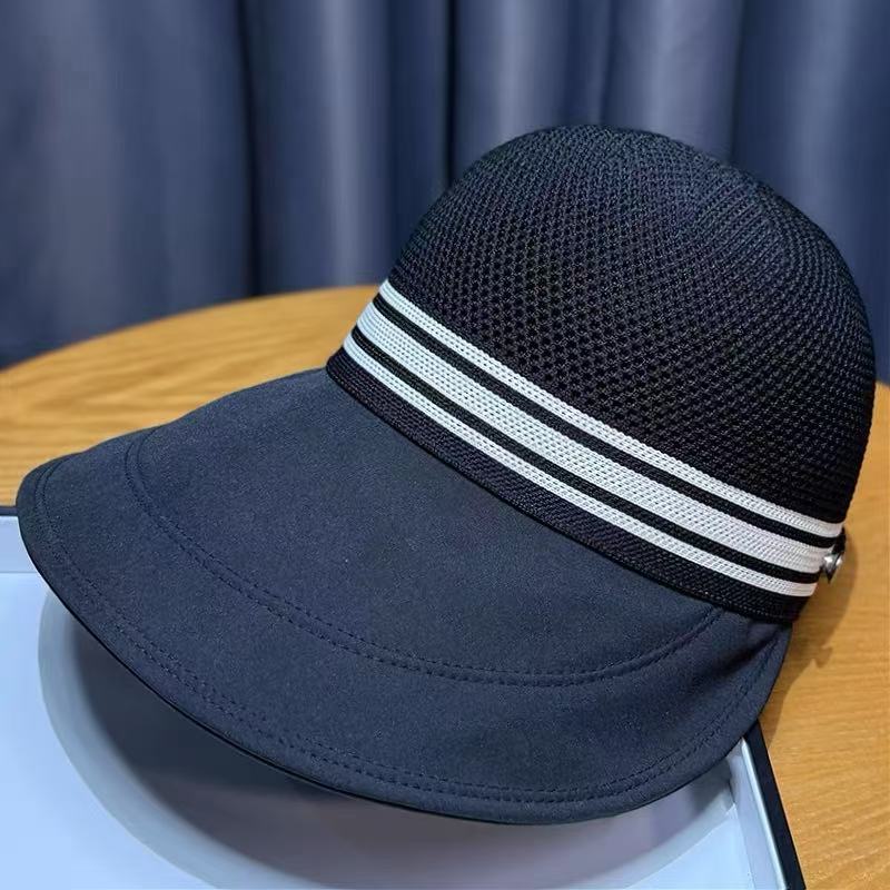 [Can hang a mask] Hepburn wind quick-drying breathable sun hat