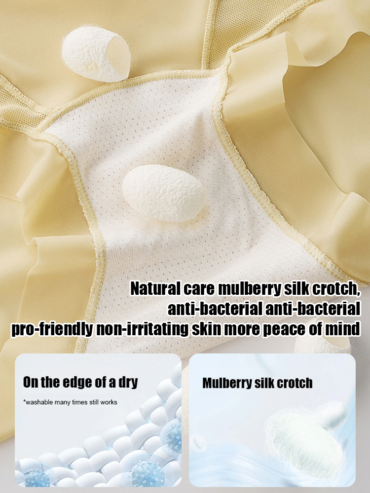 [Pear-Shaped Body Savior] Ice Silk High-Waisted Shaping Panties