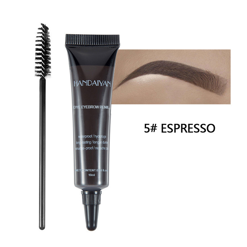 Long-lasting waterproof and smudge-proof liquid eyebrow tint