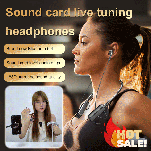Douyin Hot-selling Wireless Sound Card Live Broadcasting and Audio Editing Earphones
