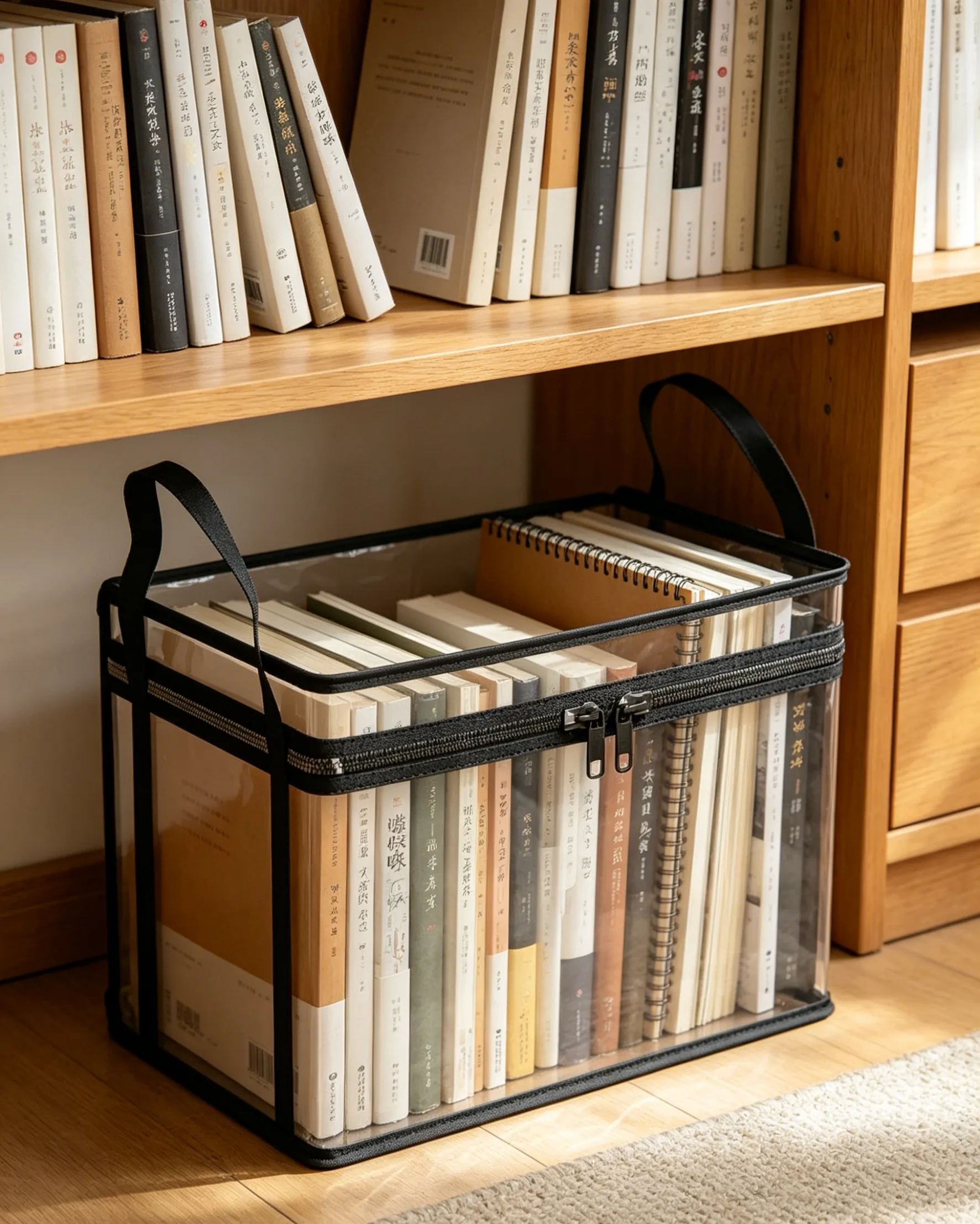 Transparent large-capacity waterproof and moisture-proof clothing storage bag