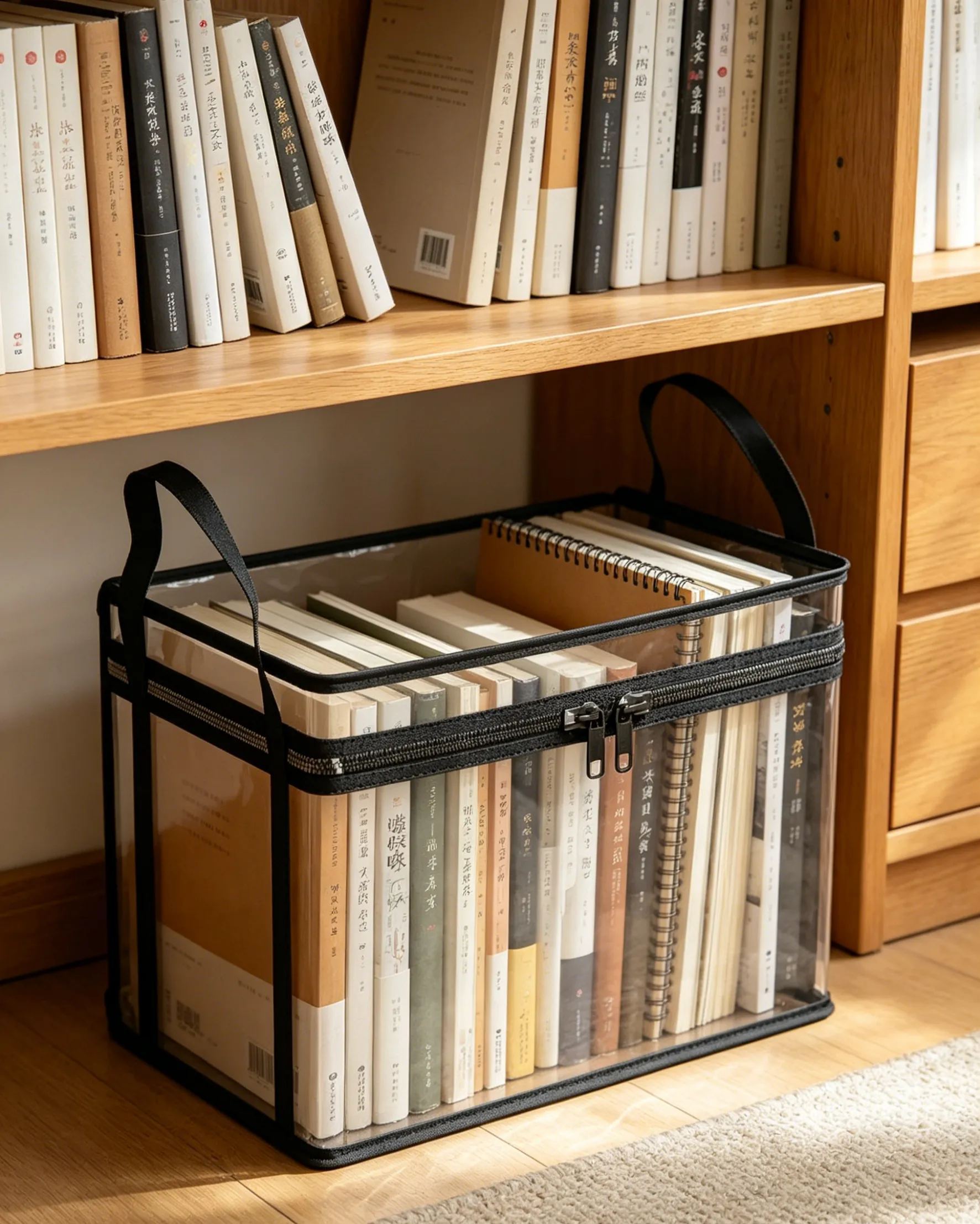 Transparent large-capacity waterproof and moisture-proof clothing storage bag