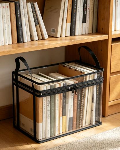 Transparent large-capacity waterproof and moisture-proof clothing storage bag