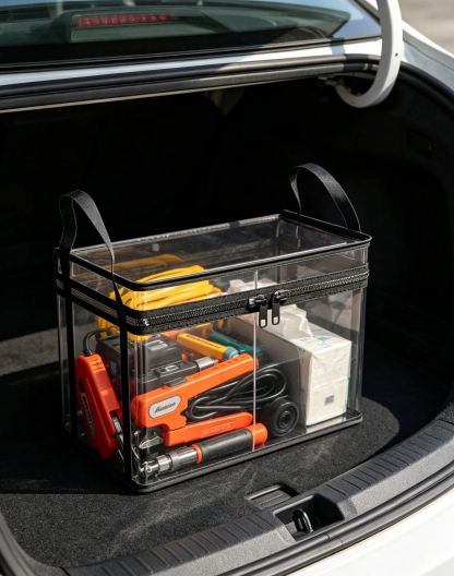 Transparent large-capacity waterproof and moisture-proof clothing storage bag