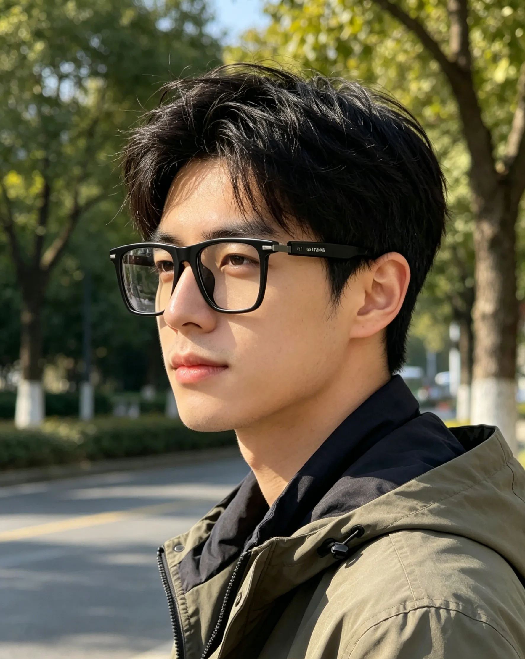 Smart Zoom Color-Changing Solar Real-Time AI Translation Glasses