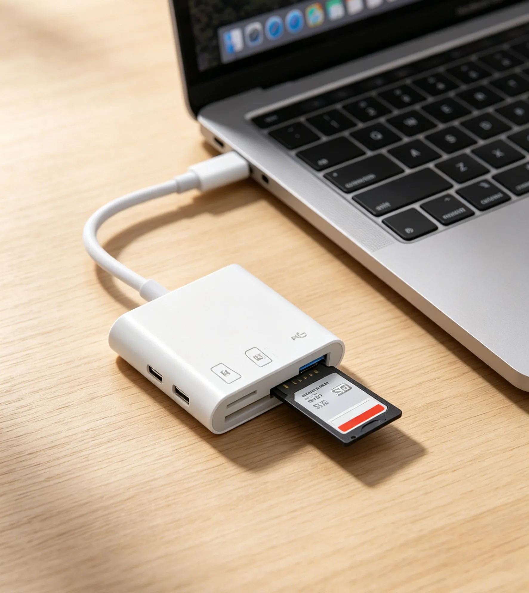 Say goodbye to memory anxiety -3-in-1 dual line card reader