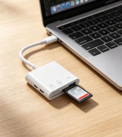 Say goodbye to memory anxiety -3-in-1 dual line card reader