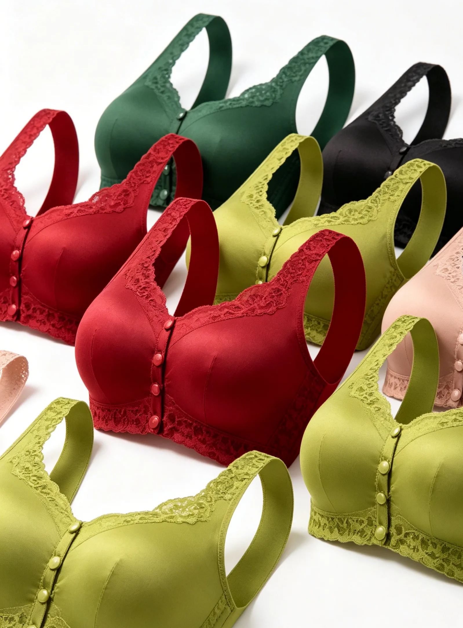 Save sagging and outward expansion: Thin, comfortable, zero-gravity front-closure bra