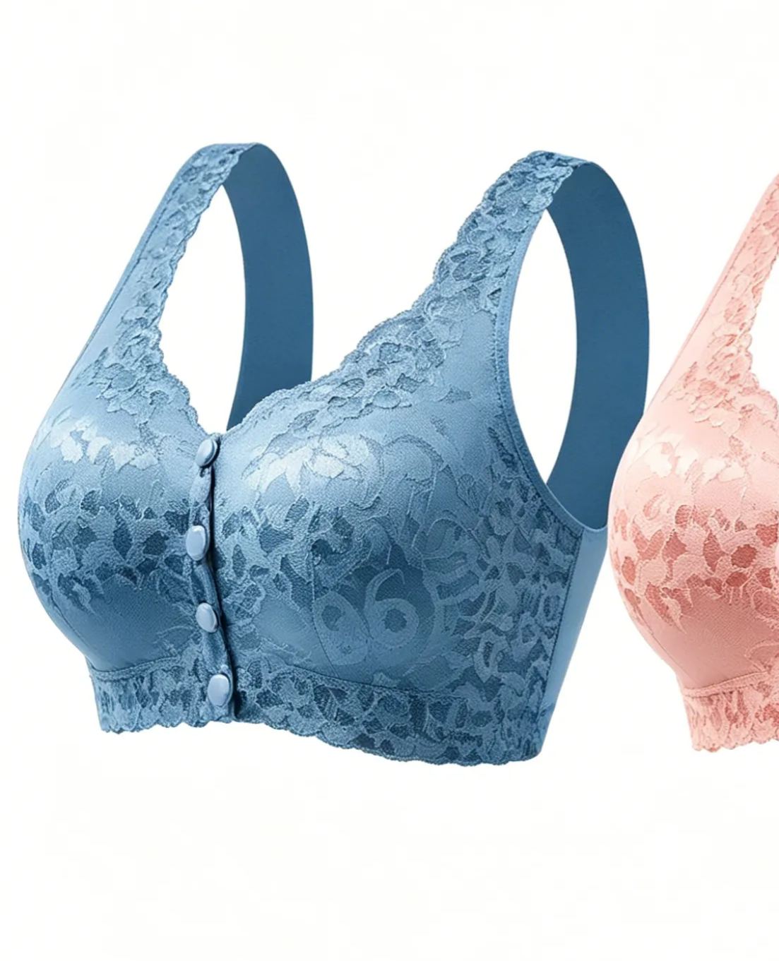 Save sagging and outward expansion: Thin, comfortable, zero-gravity front-closure bra