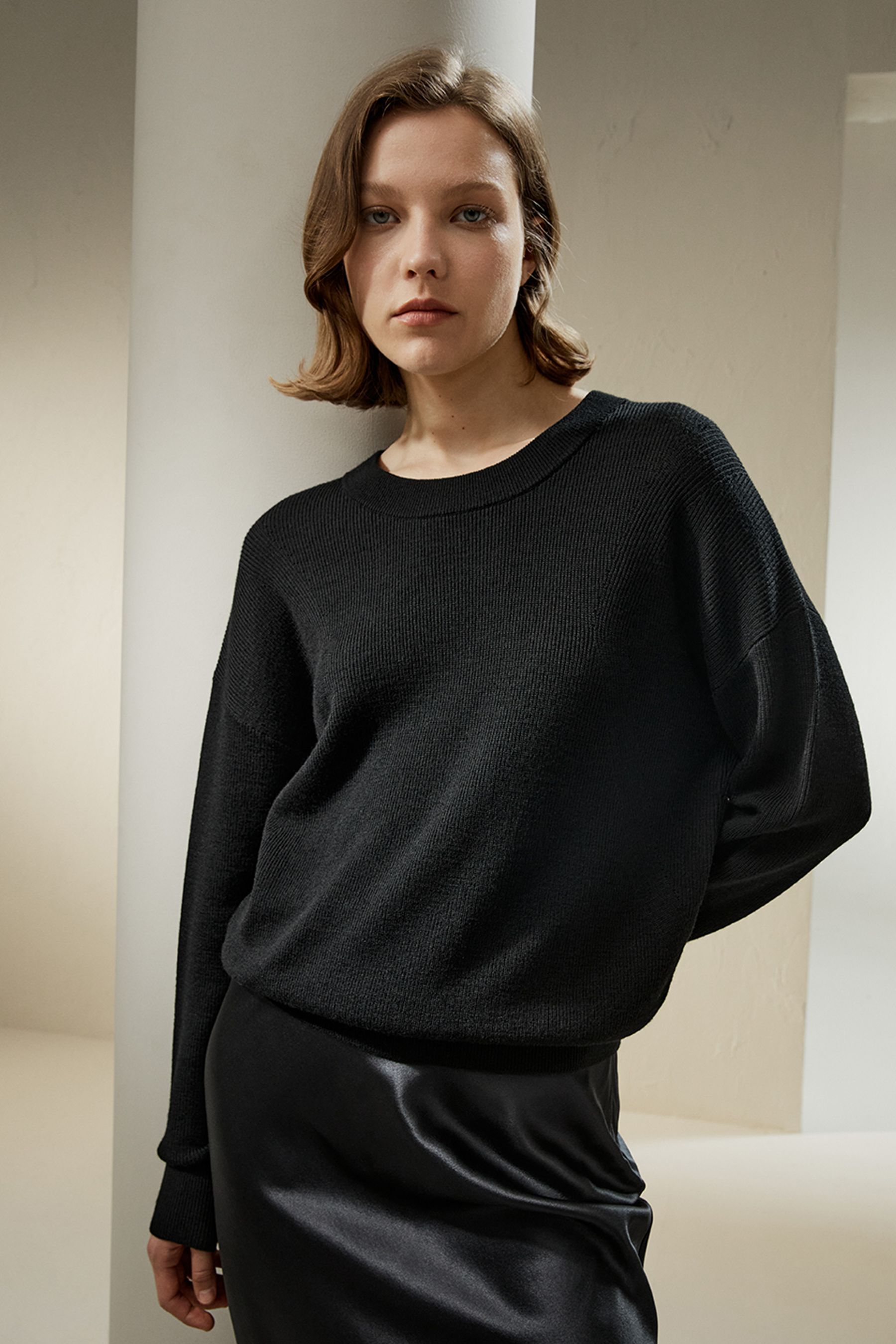 Ultra-fine Merino Wool Crewneck Sweater