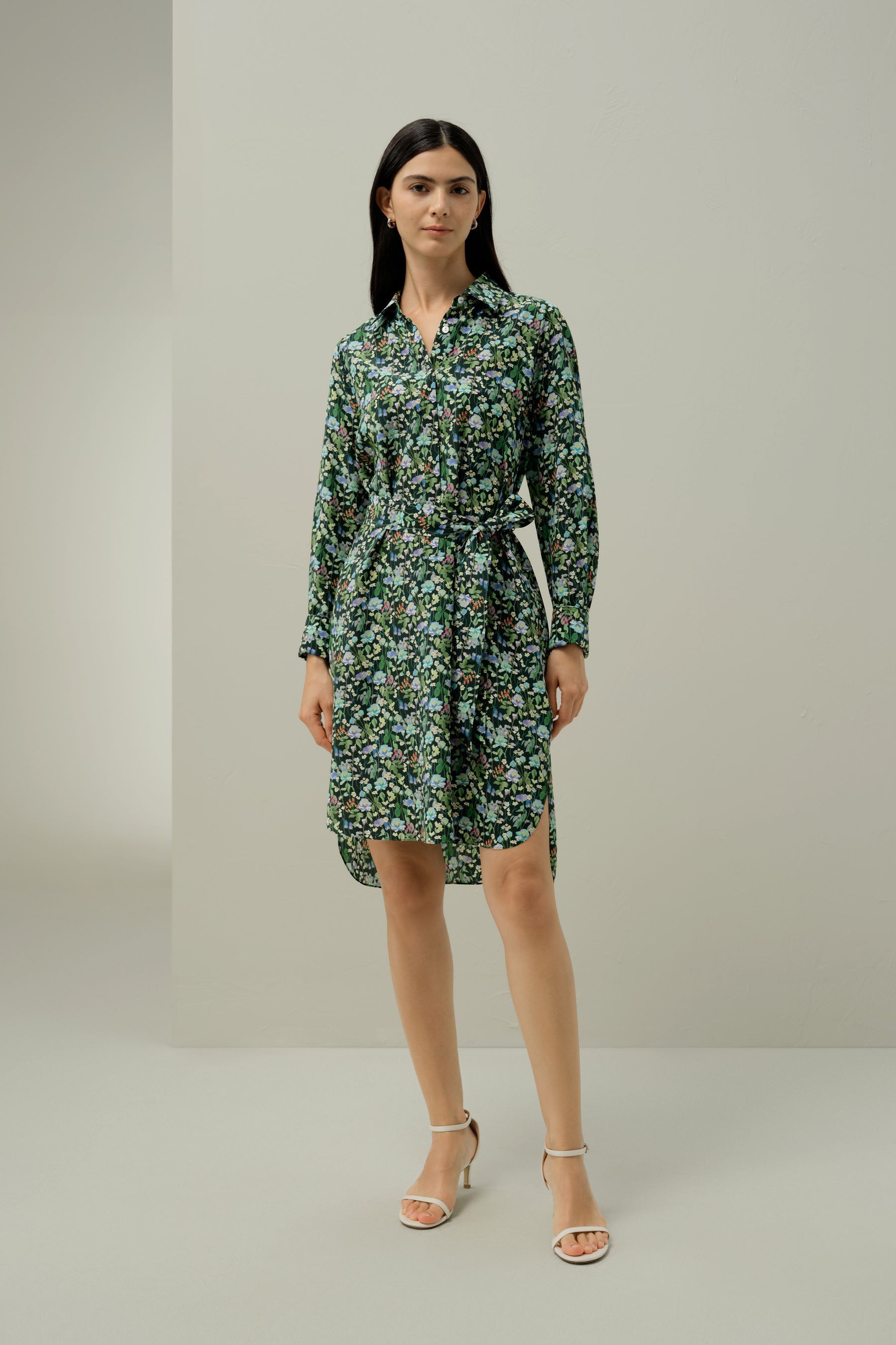 Fairytale Forest Knee-length Shirtdress - Made With Liberty Fabric