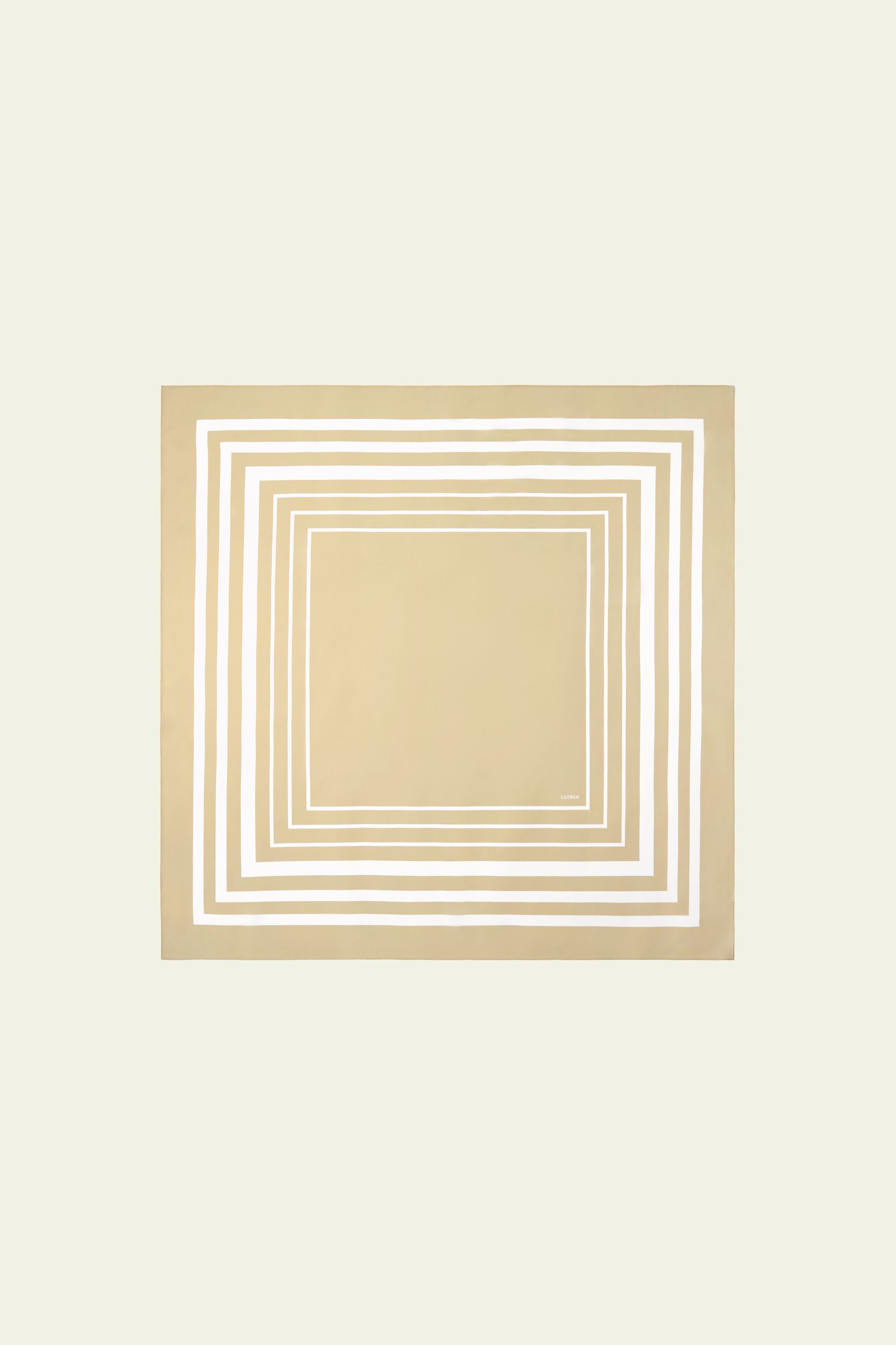 Geometric Print Silk Scarf