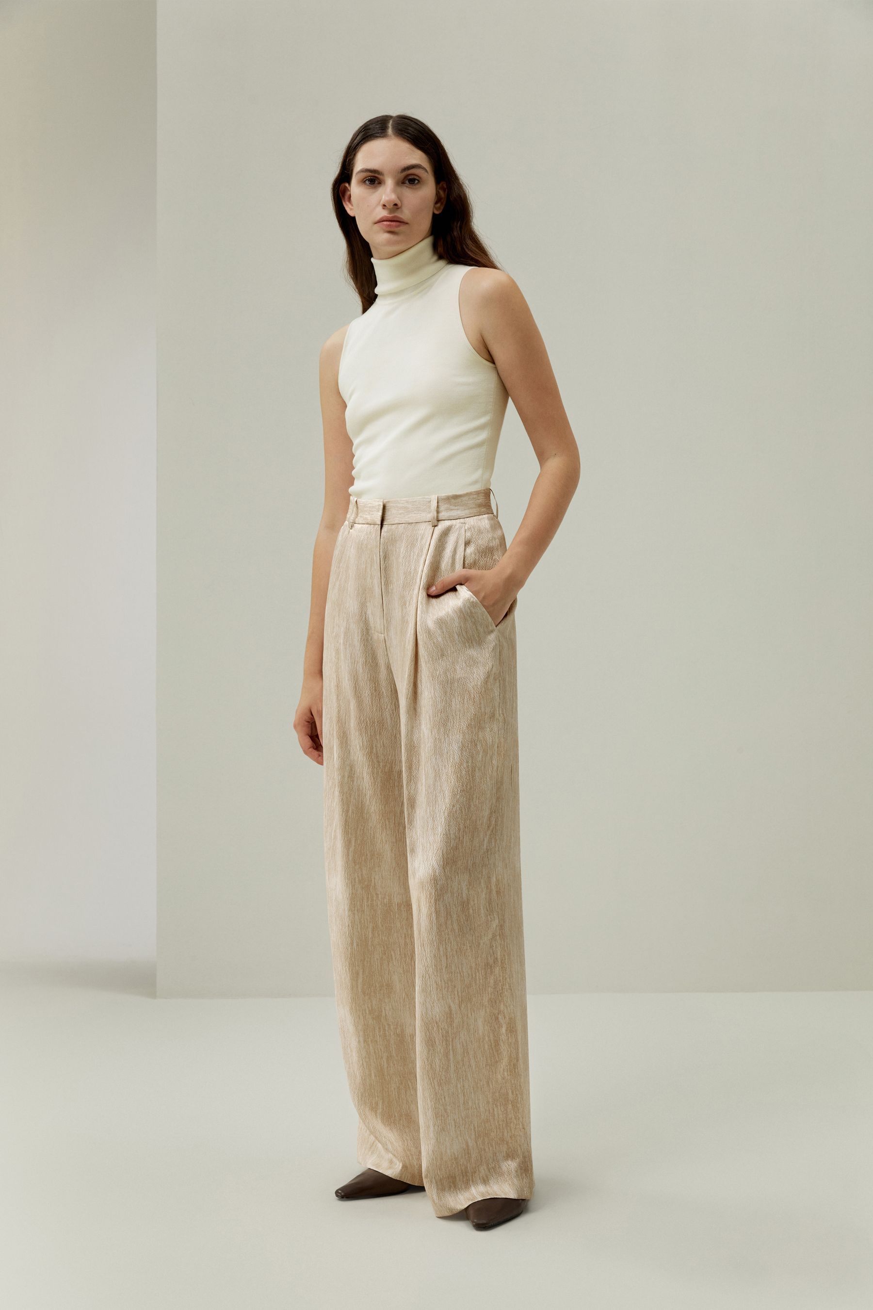 Pearl Satin Silk Pants