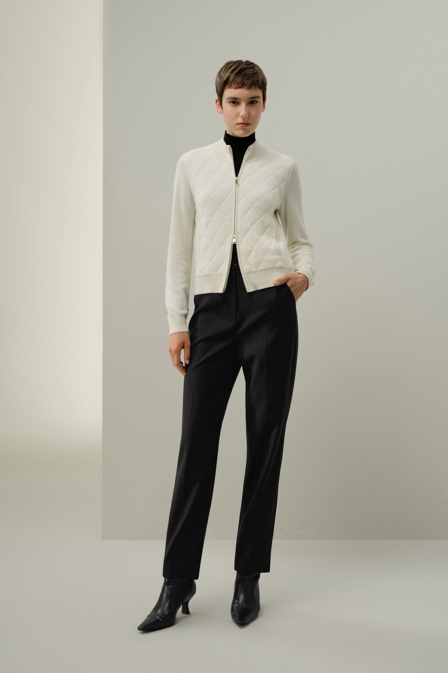 Padded Cashmere Thermal Jacket