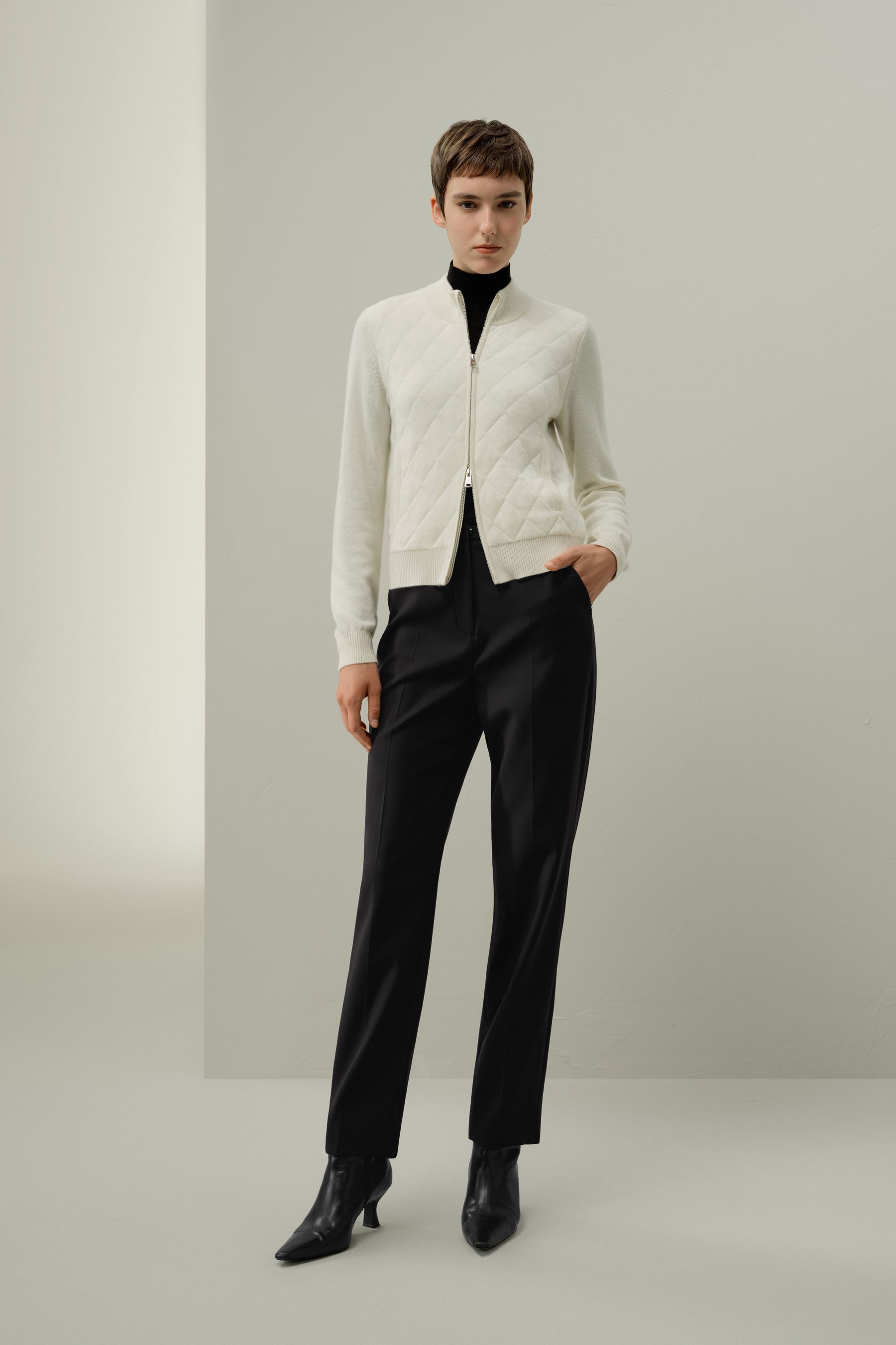 Padded Cashmere Thermal Jacket