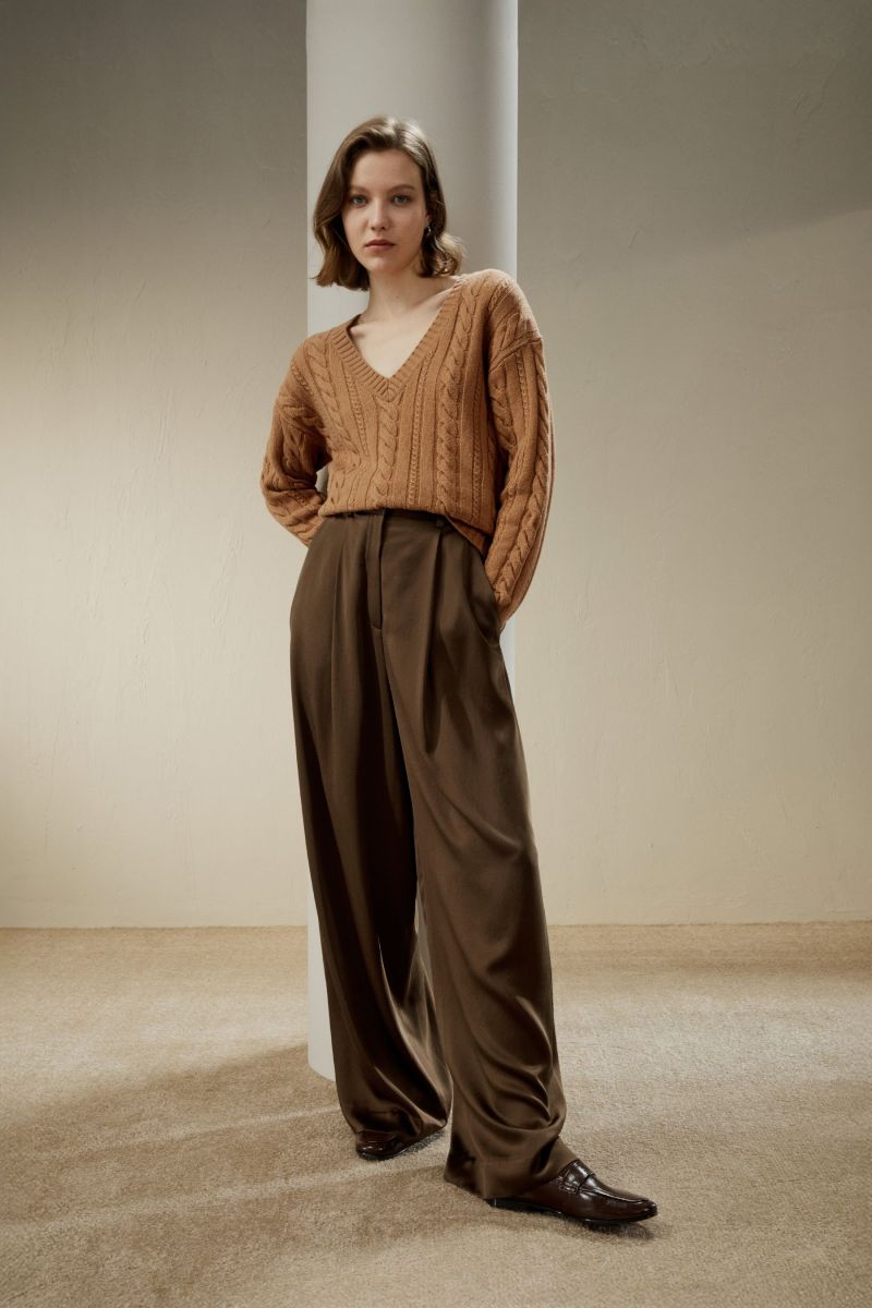 Cable-Knit Wool-Cashmere Blend Sweater