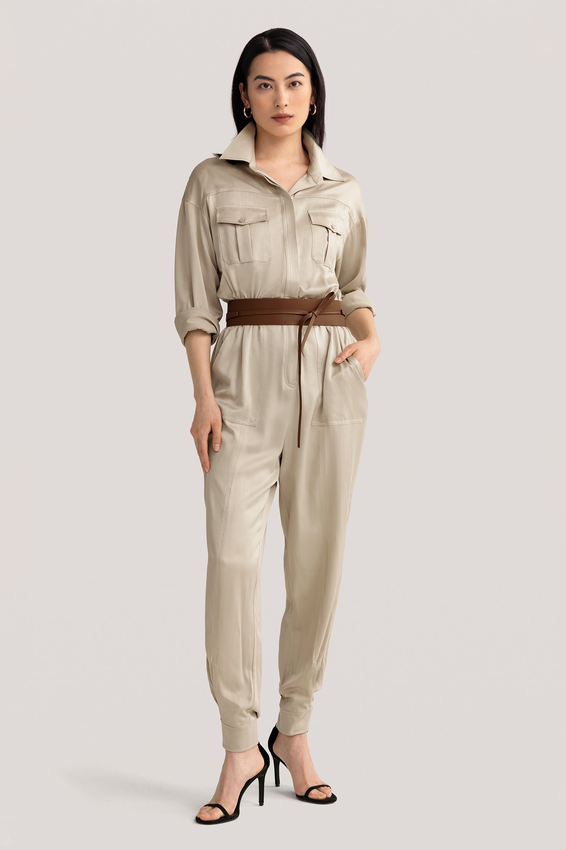 Sandwashed Safari Jumpsuit