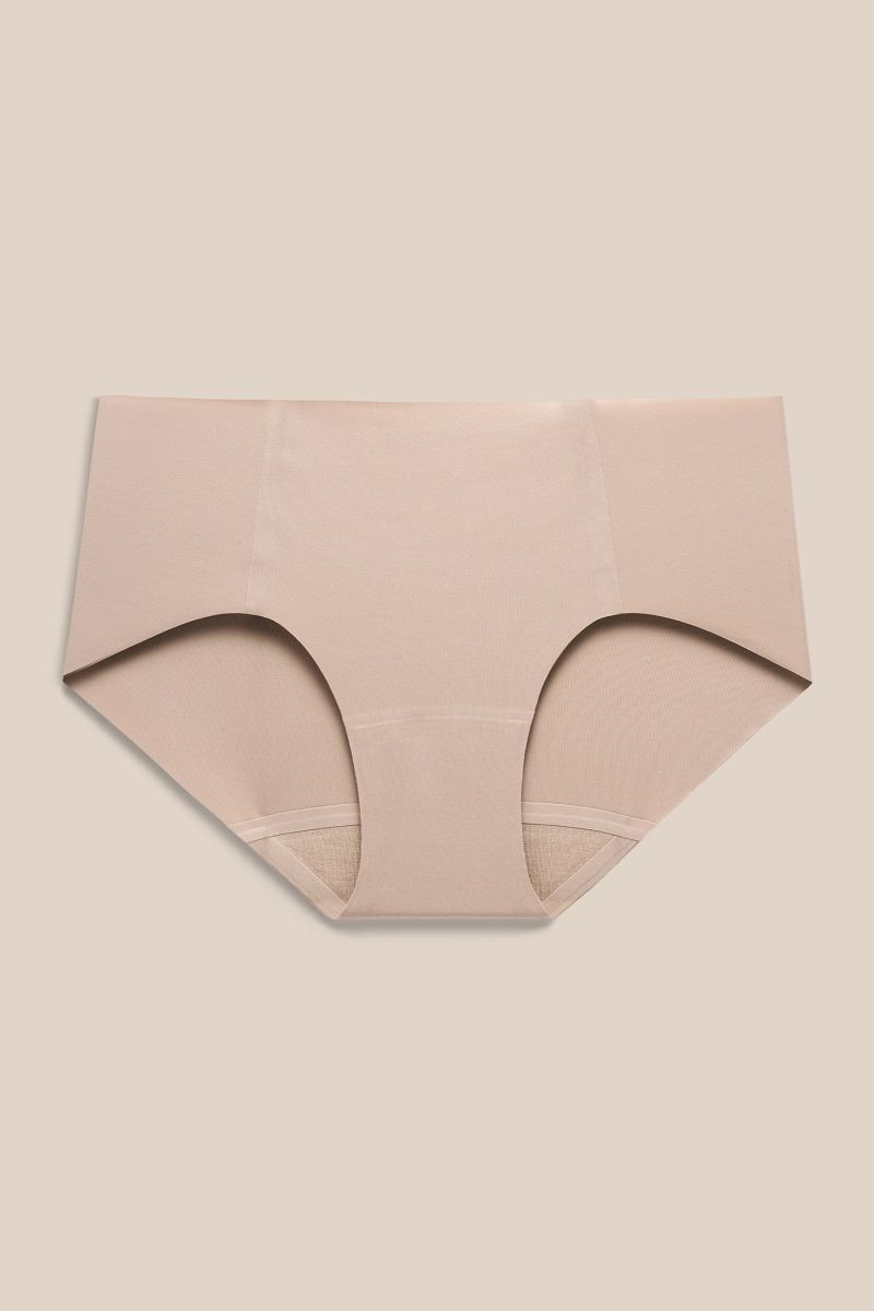 Mid-Waist Silk Knitted Hipster Underwear For Women