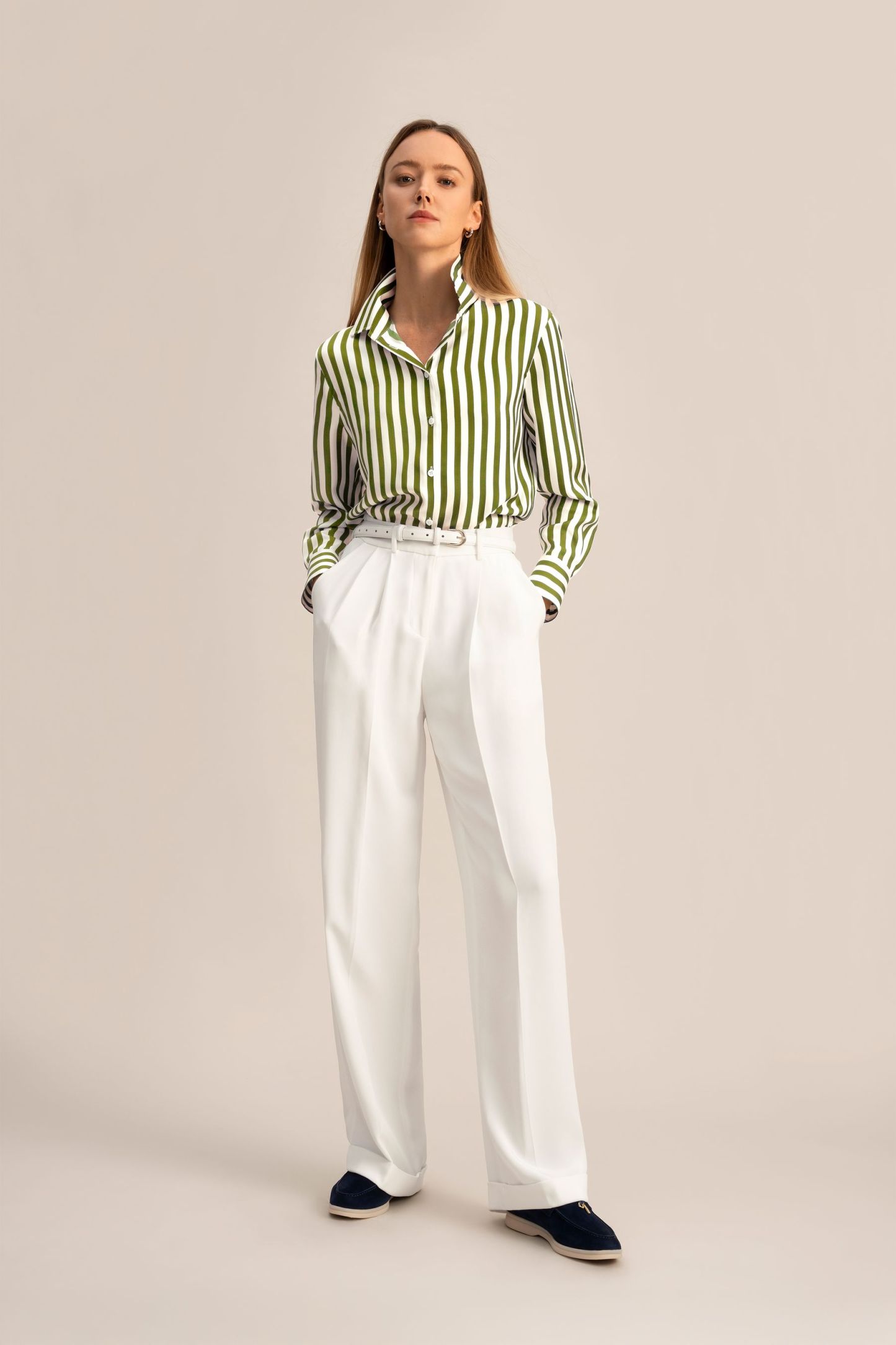 #color_Green-White Pinstripe