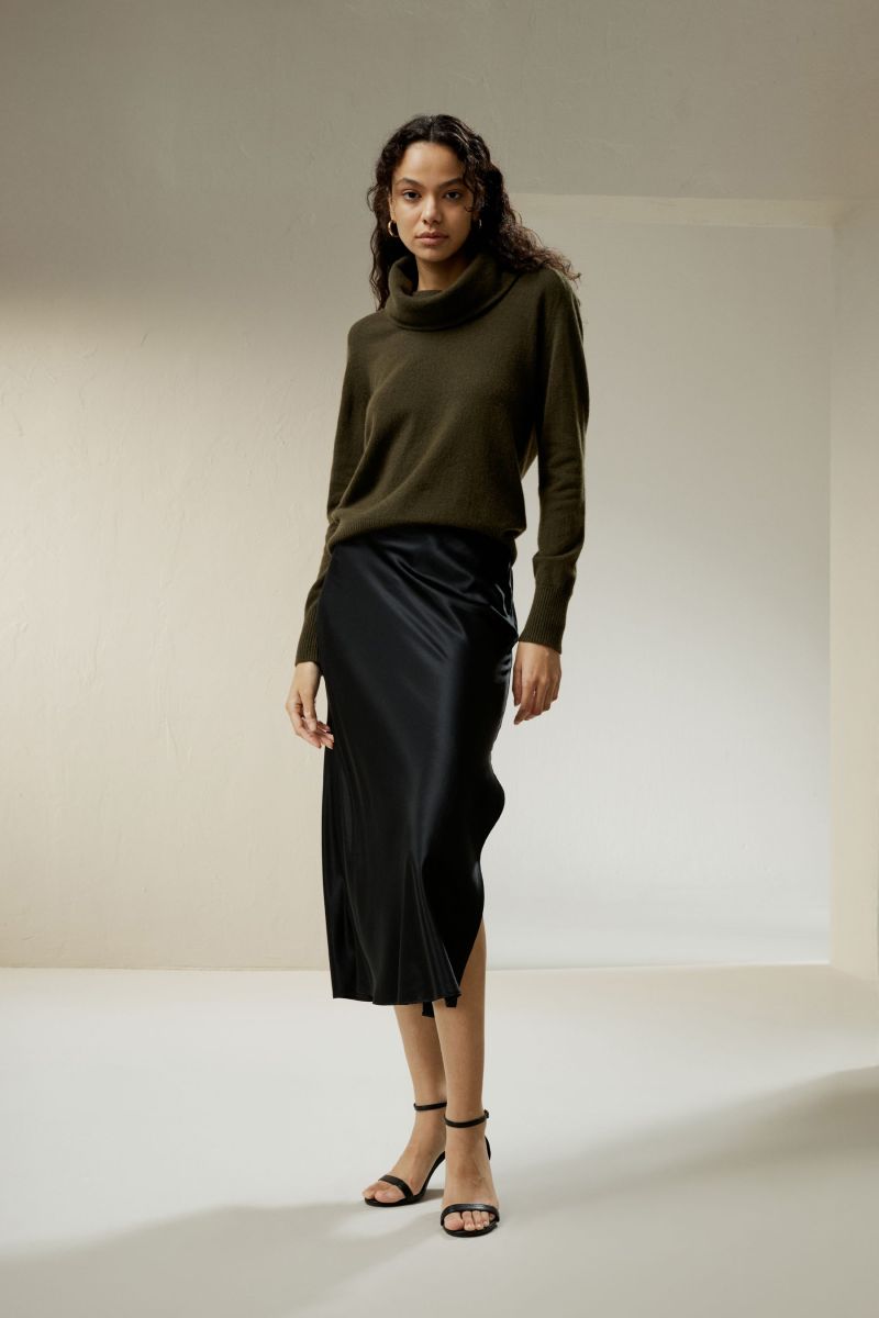 Cashmere Cowl Neck Sweater