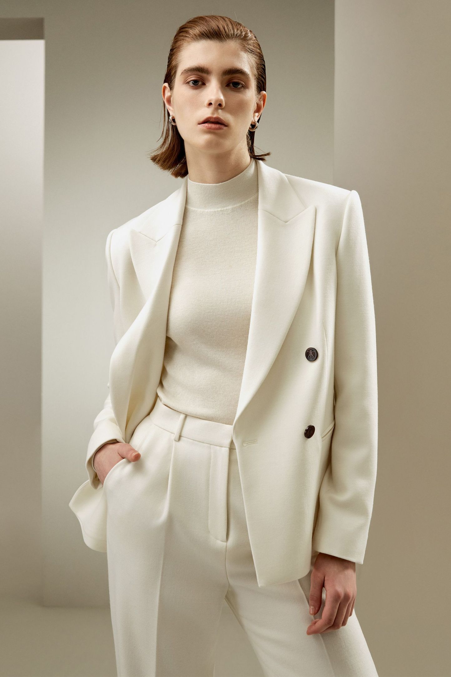 Double-Breasted Wool Blazer