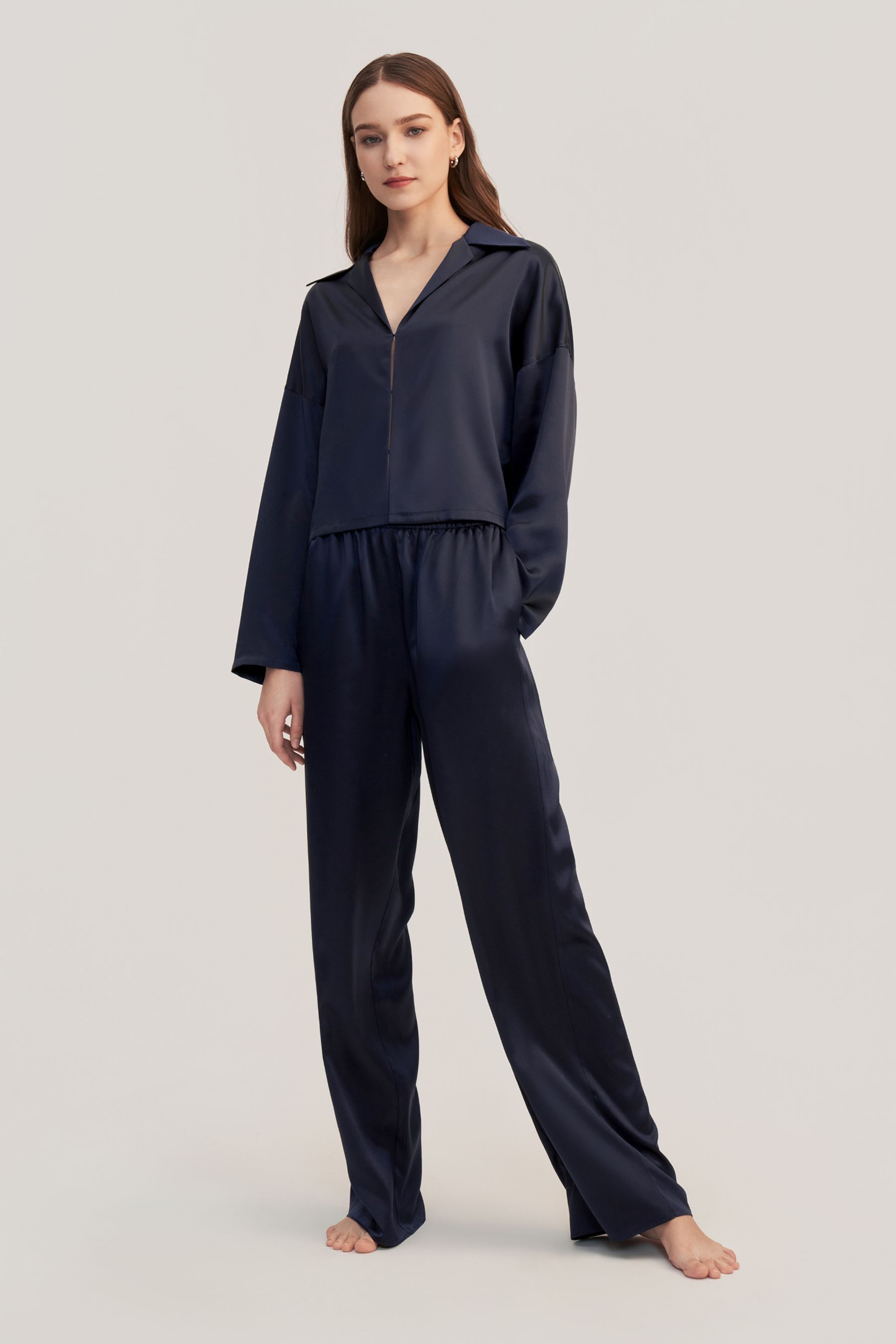 Jasmine Silk Pullover Pajama Set