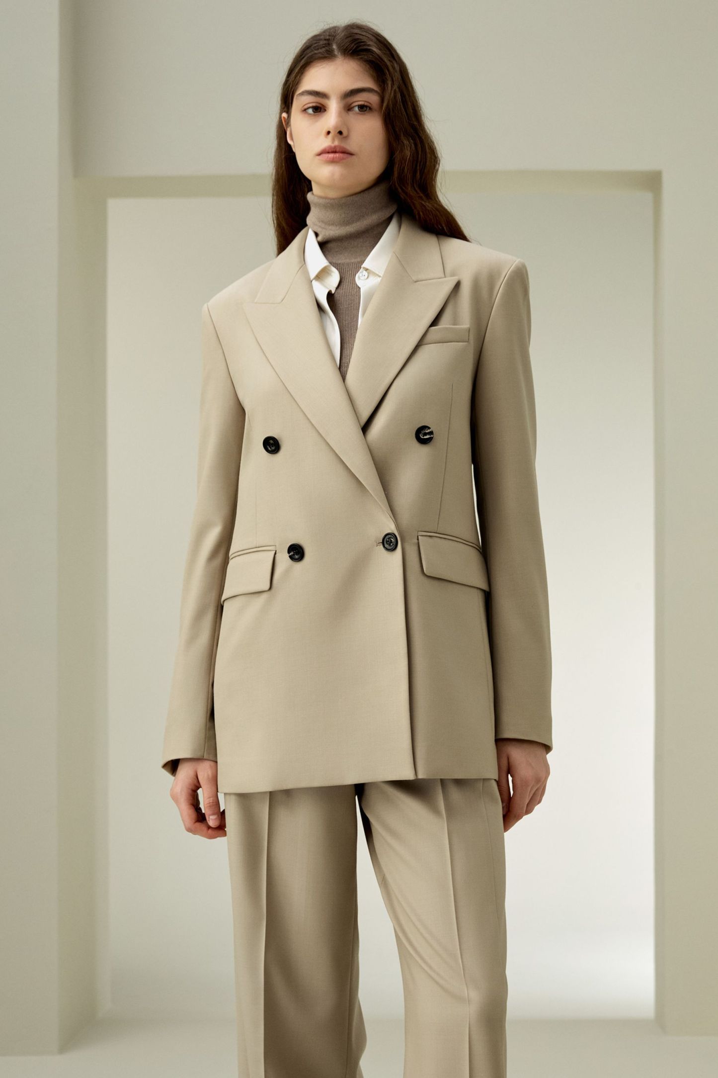 Modern Beauty Silk Wool Blazer