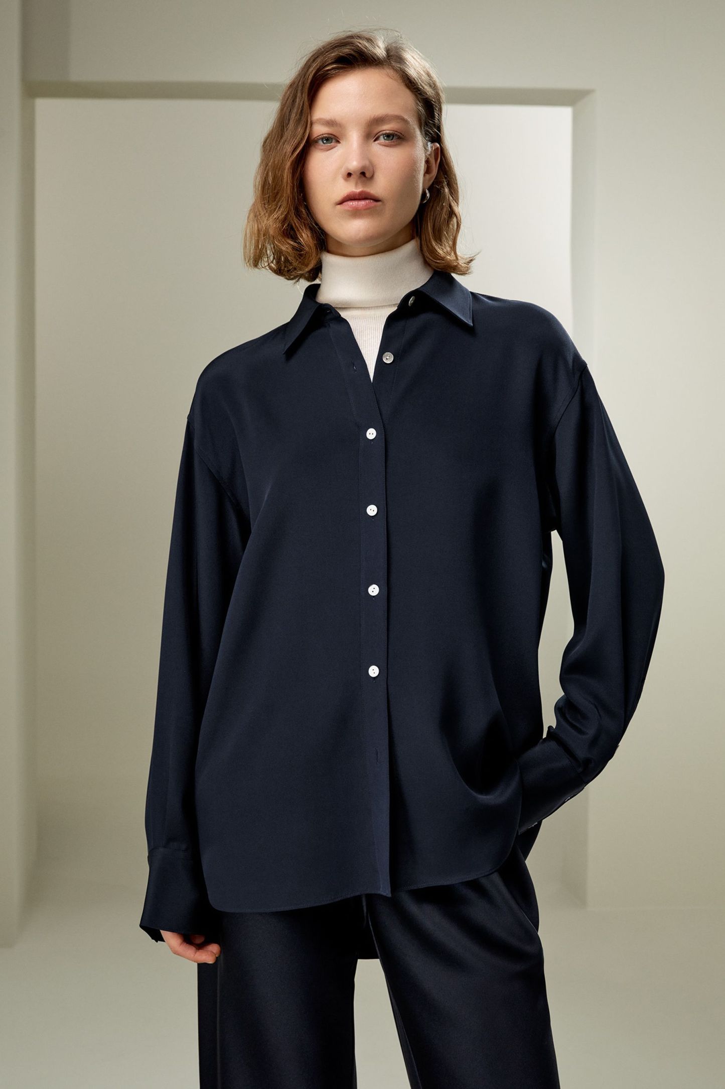 The One Relaxed Fit Silk Shirt