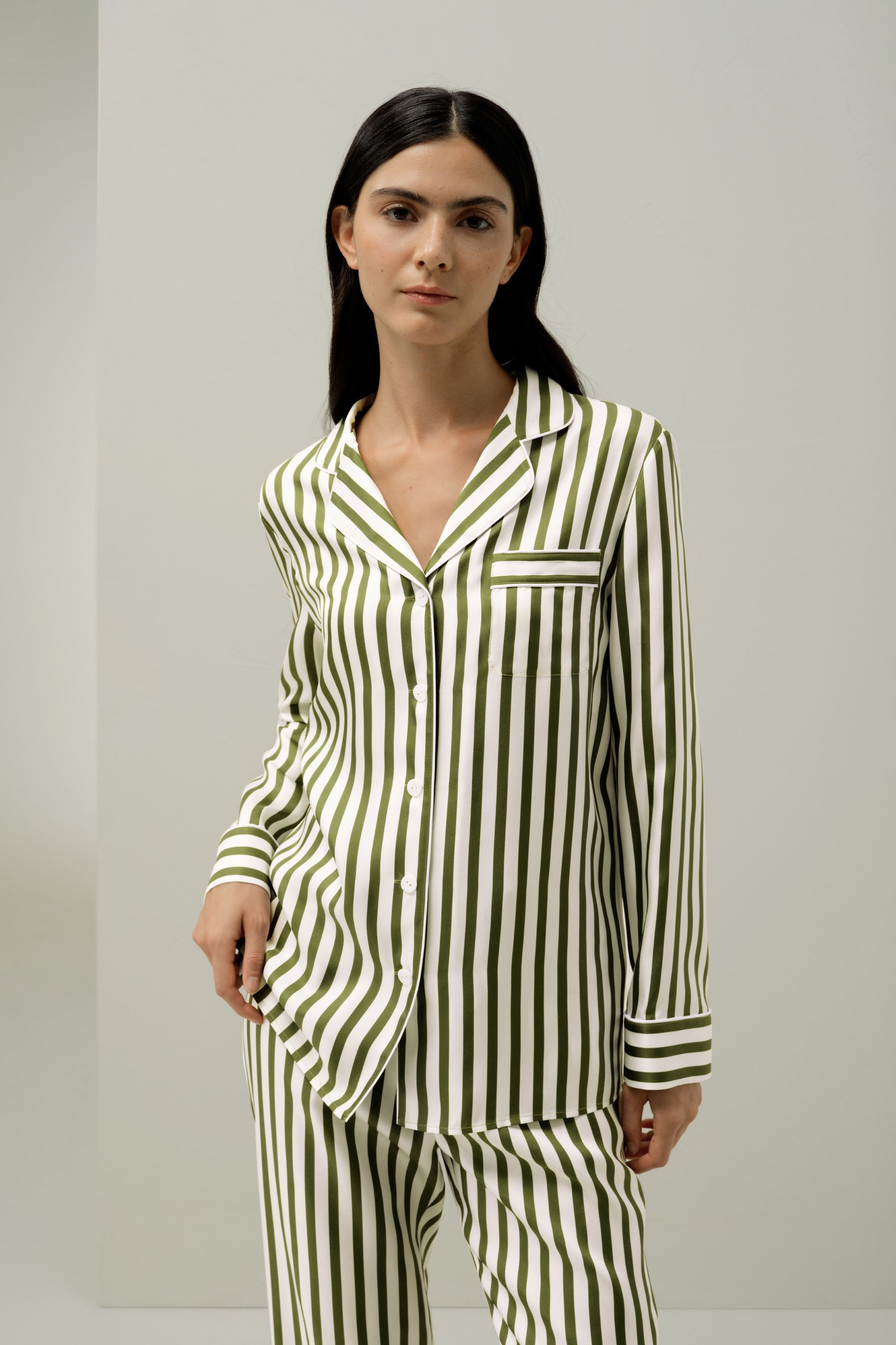 #color_Green-White Pinstripe