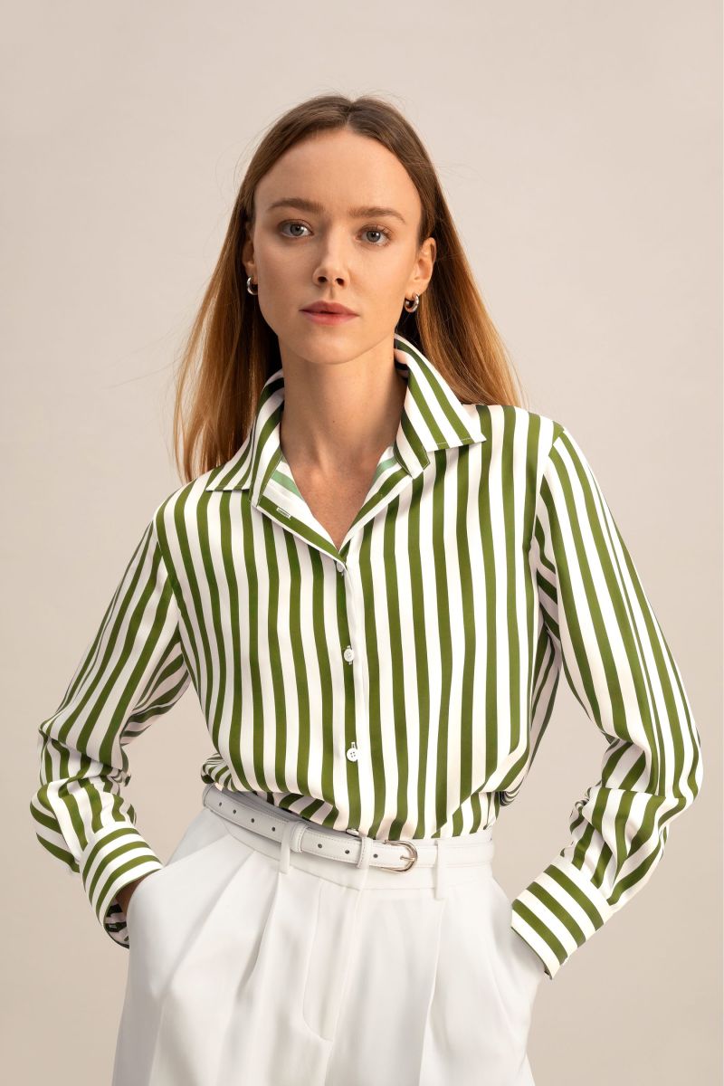 #color_Green-White Pinstripe