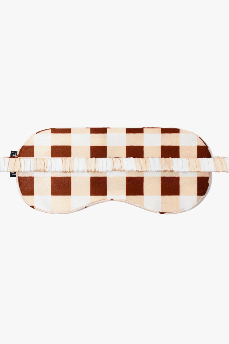 #color_Caramel Beige White Check