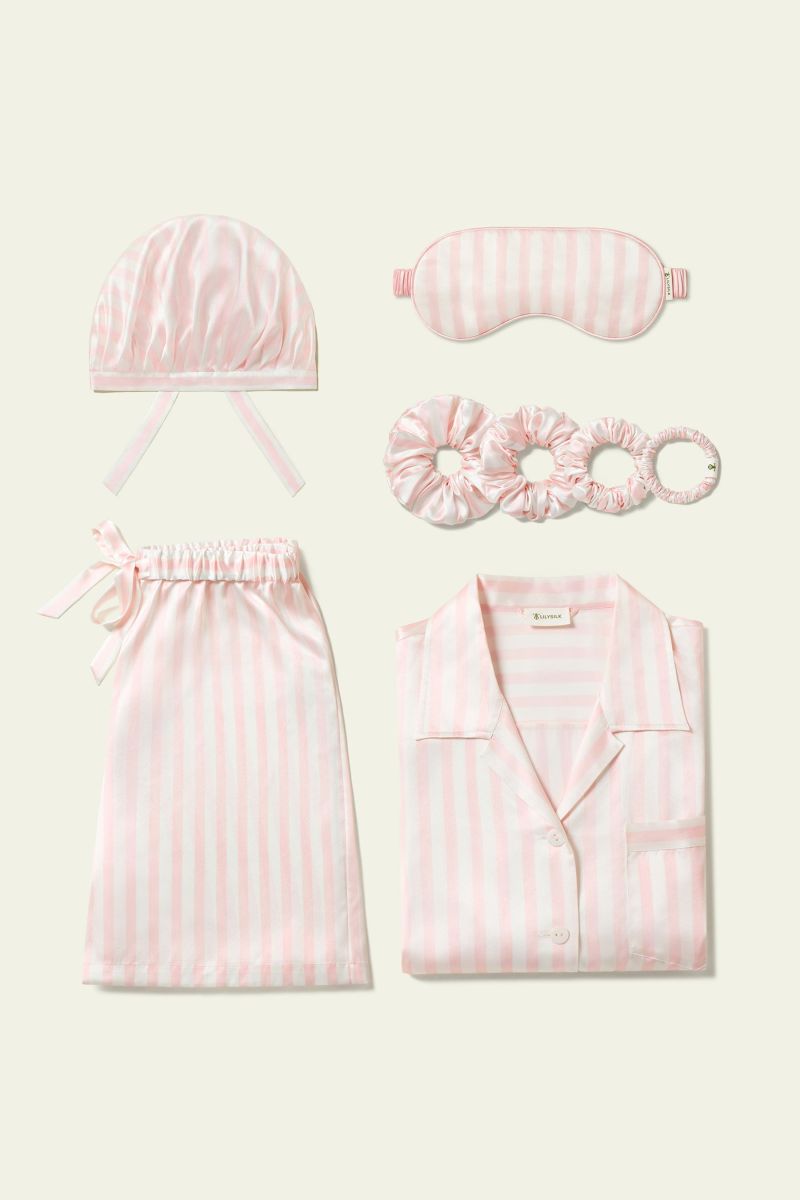 #color_Light Rosy & White Stripe