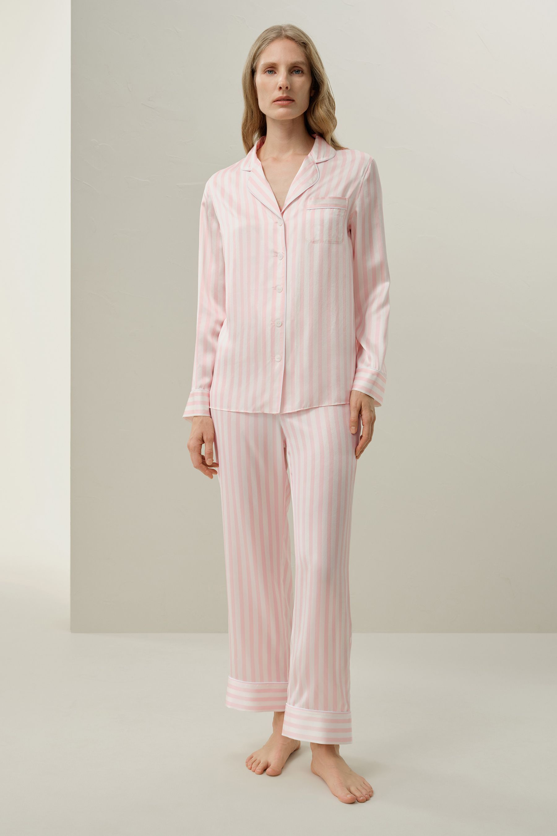 #color_Light Rosy & White Stripe