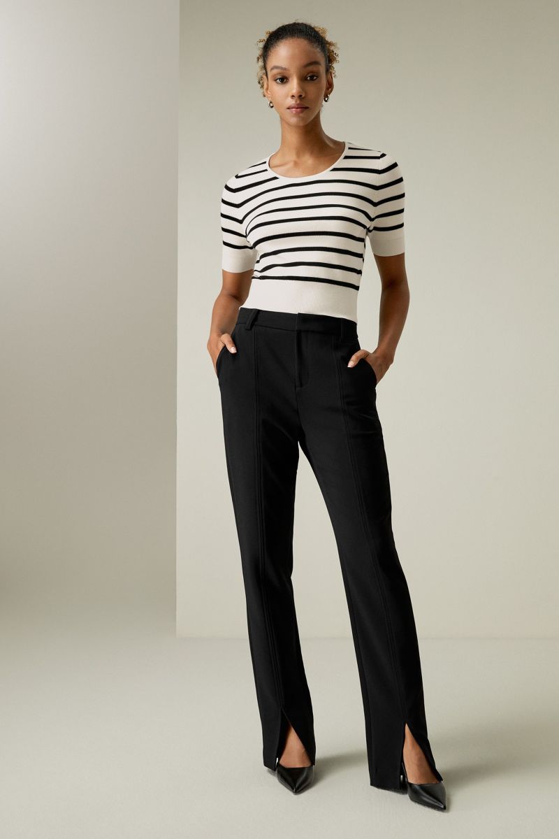 #color_White With Black Stripes