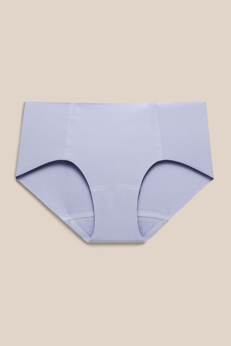 Mid-Waist Silk Knitted Hipster Underwear For Women