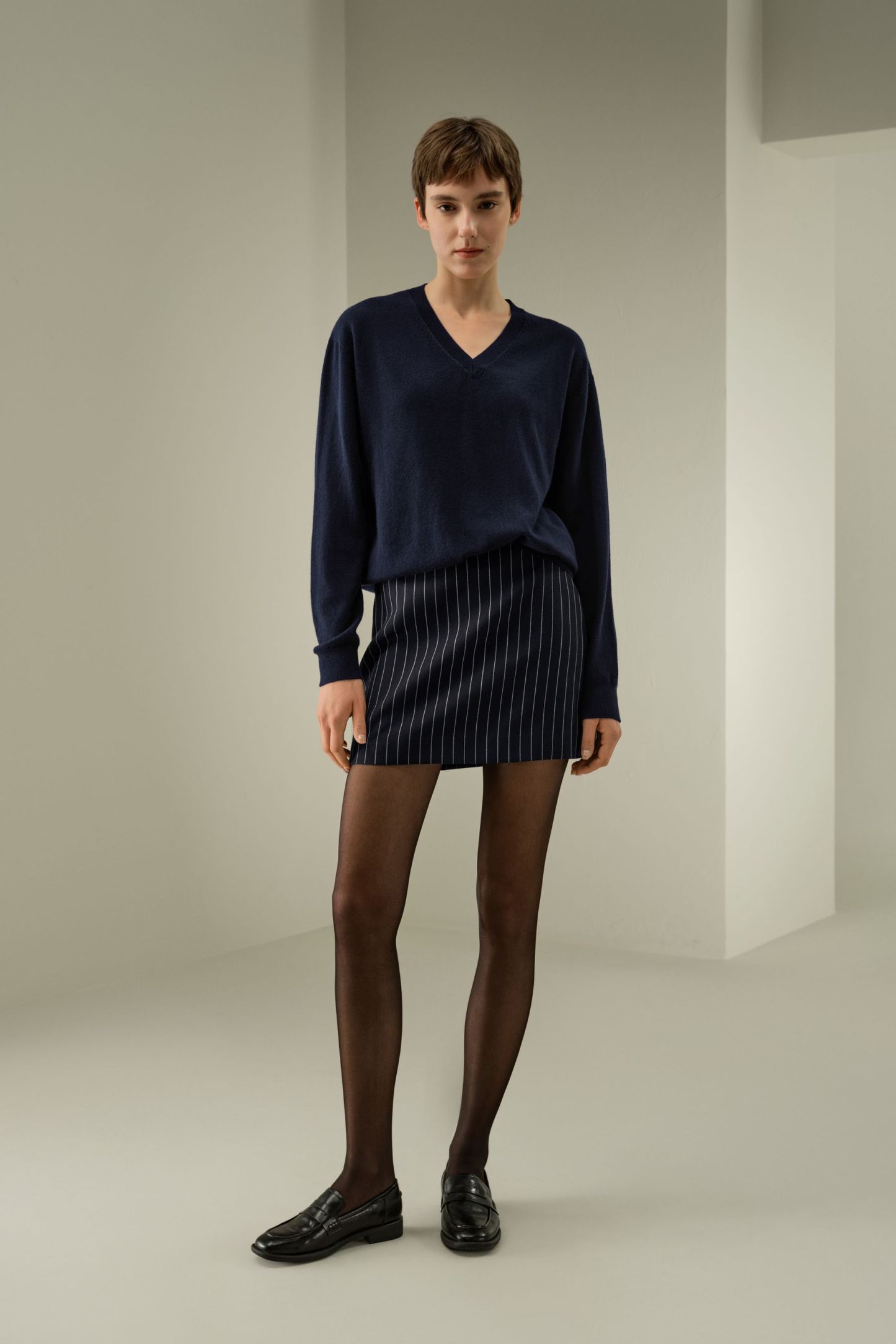 #color_Navy White Pinstripe