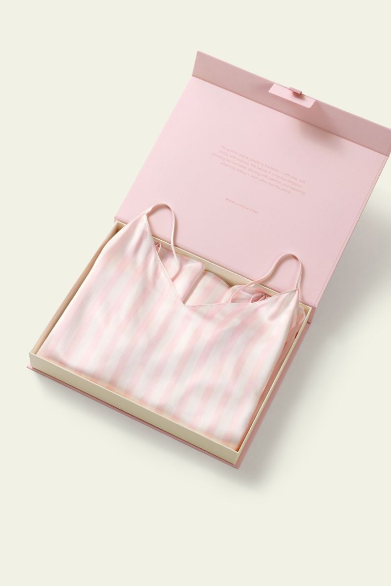 #color_Light Rosy & White Stripe