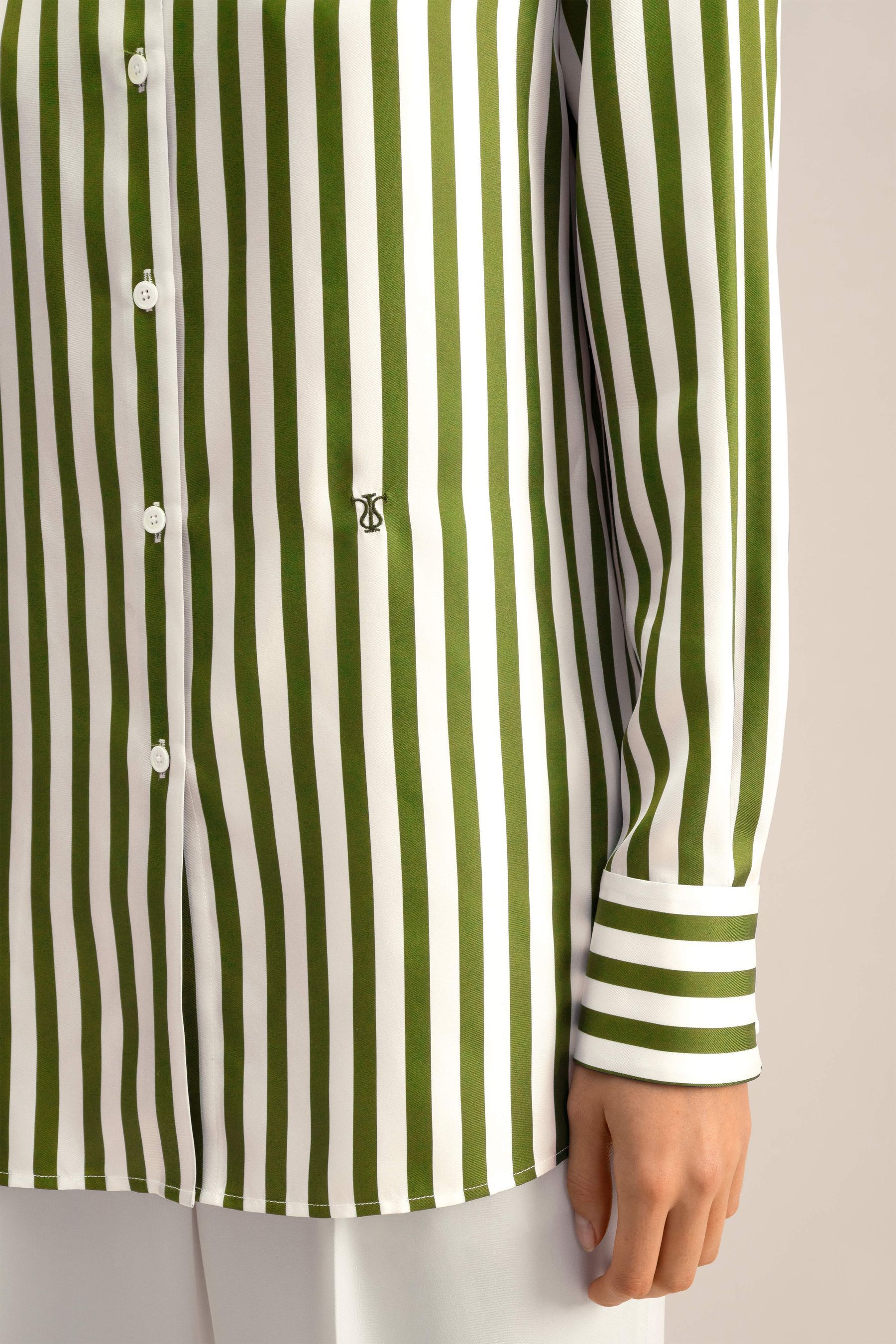 #color_Green-White Pinstripe