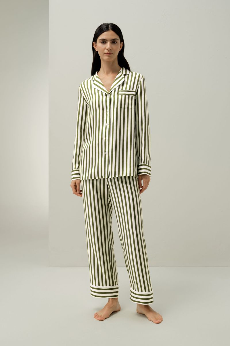 #color_Green-White Pinstripe