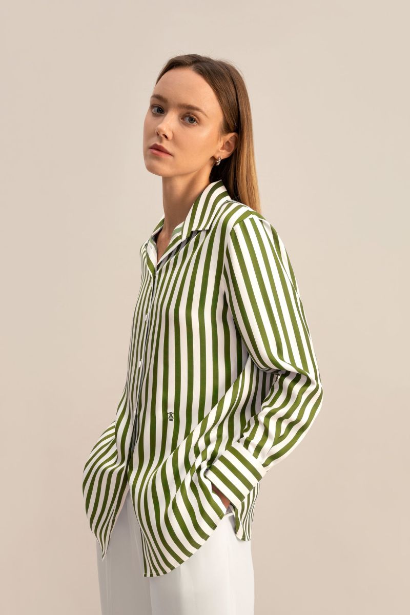 #color_Green-White Pinstripe