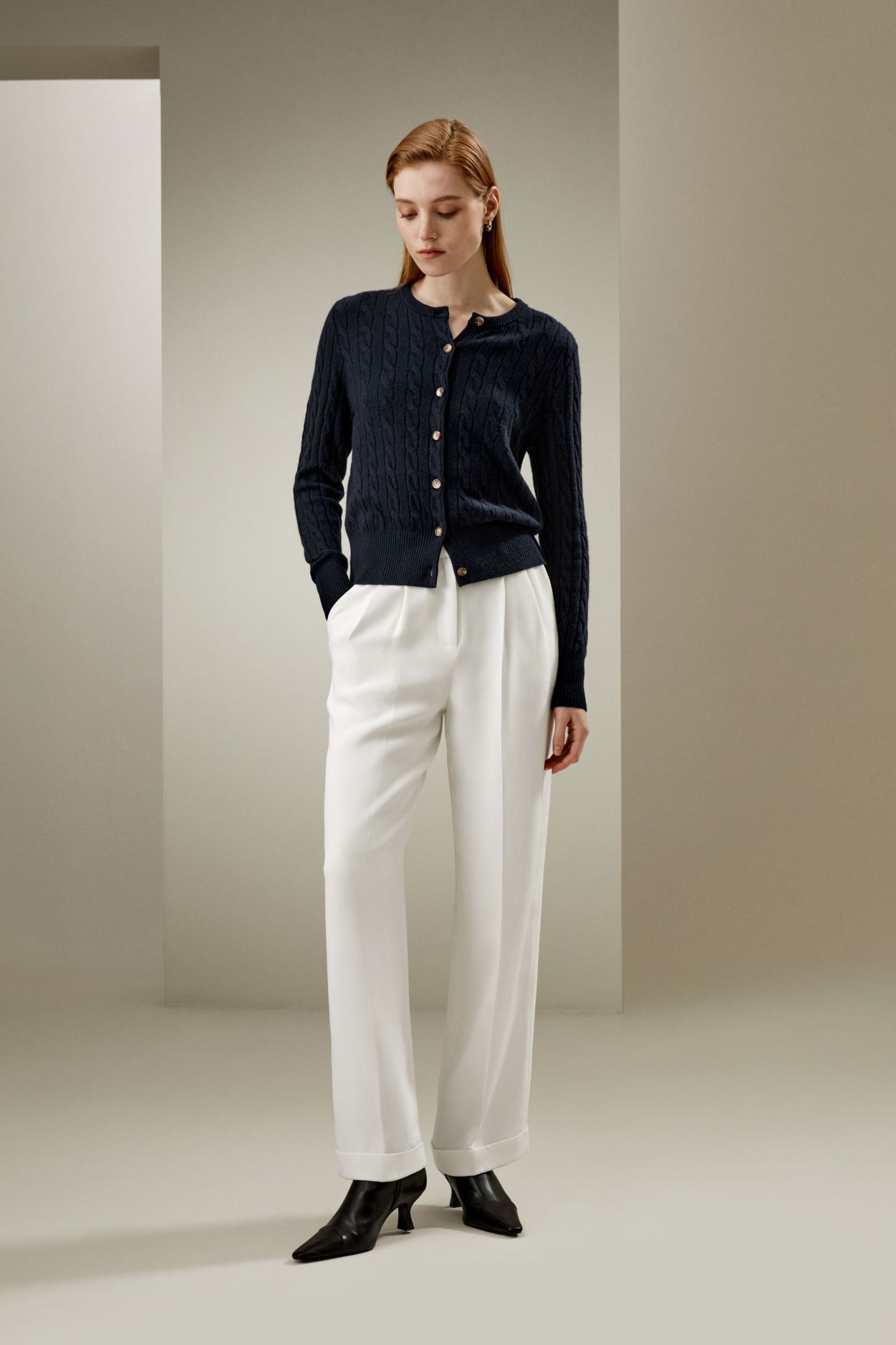 Baby Cashmere Cable-Knit Cardigan