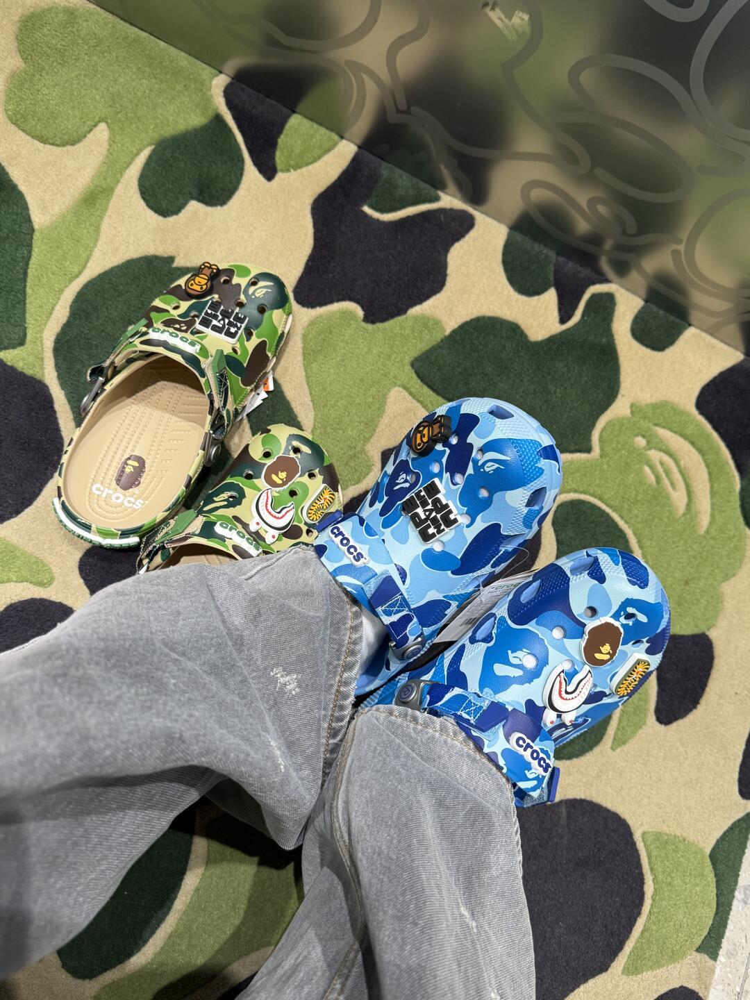 Crocs×Bape 洞洞鞋
