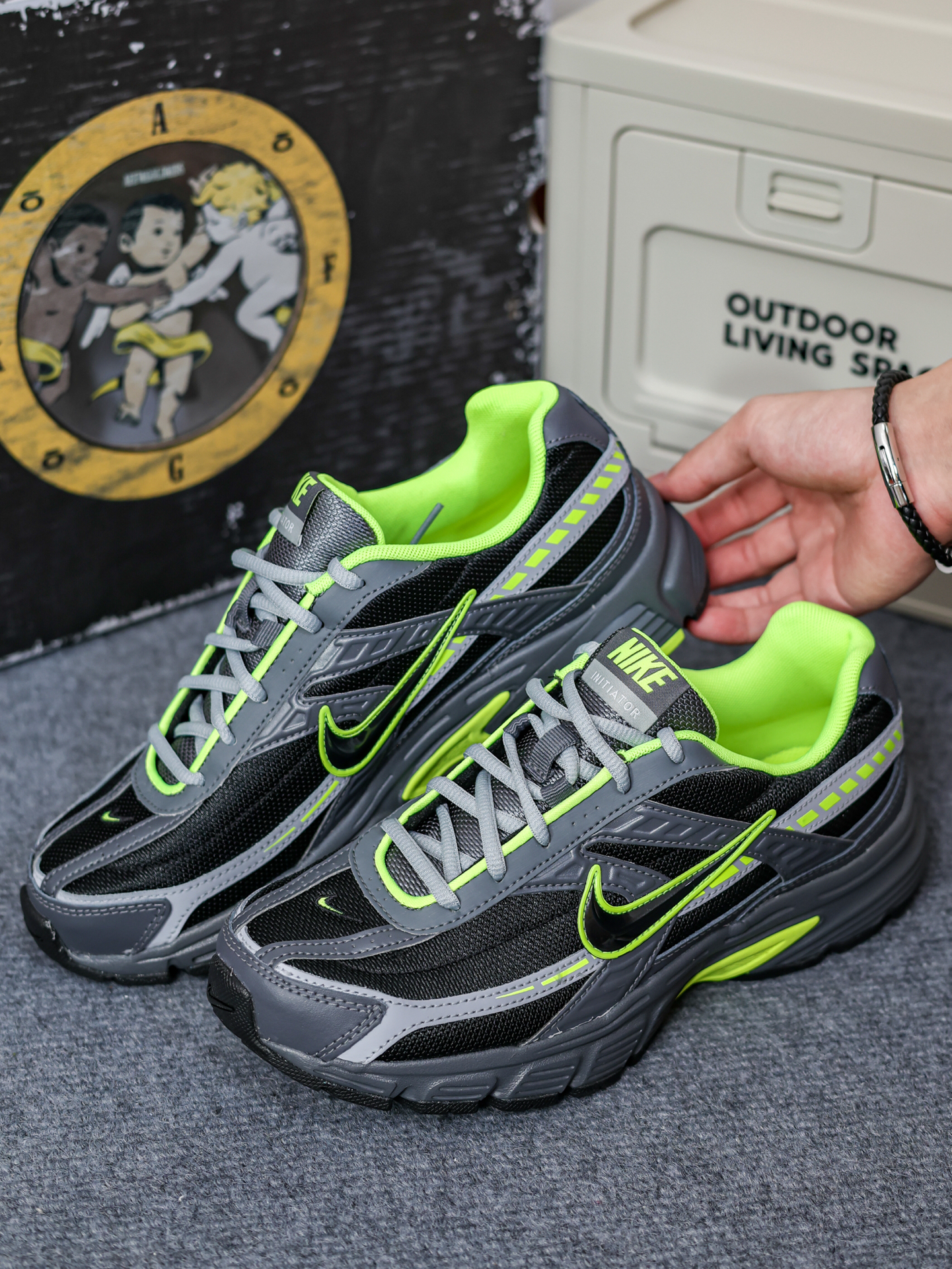 Nike AF1 Low 猛毒 液態黑銀 黑勾