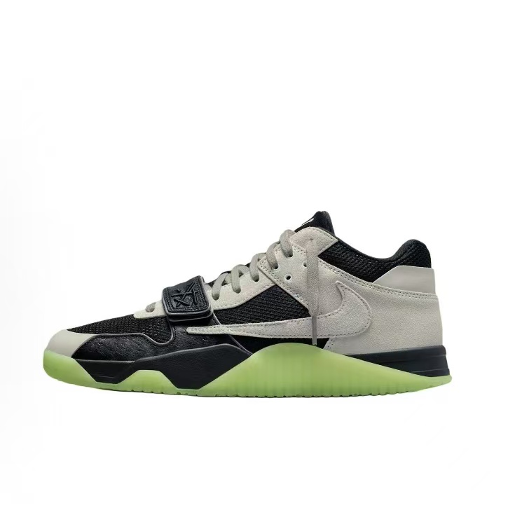 Travis Scott x Chase B × Jordan Jumpman Jack TR 夜光熊貓 黑綠色