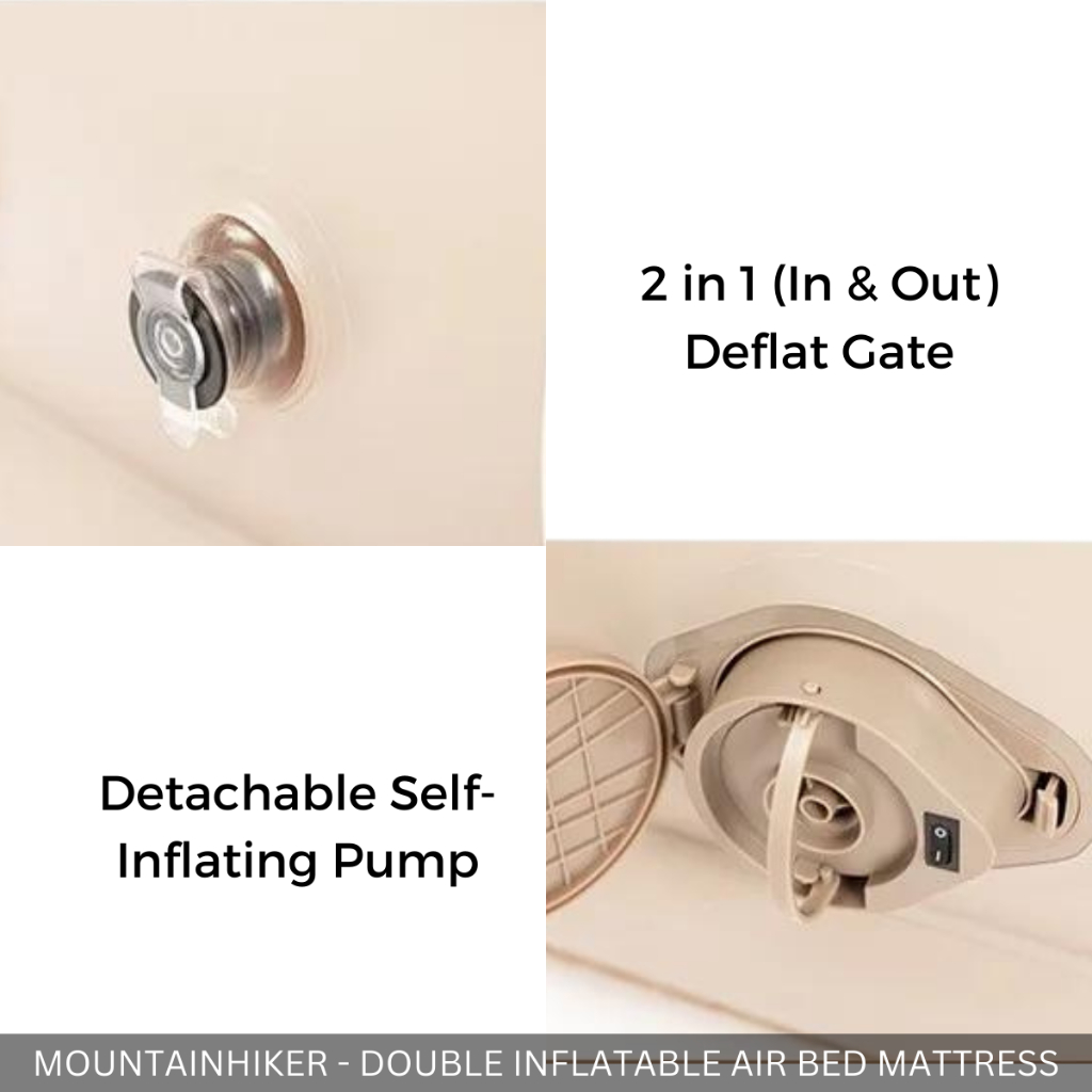 MOUNTAINHIKER -  DOUBLE INFLATABLE AIR BED