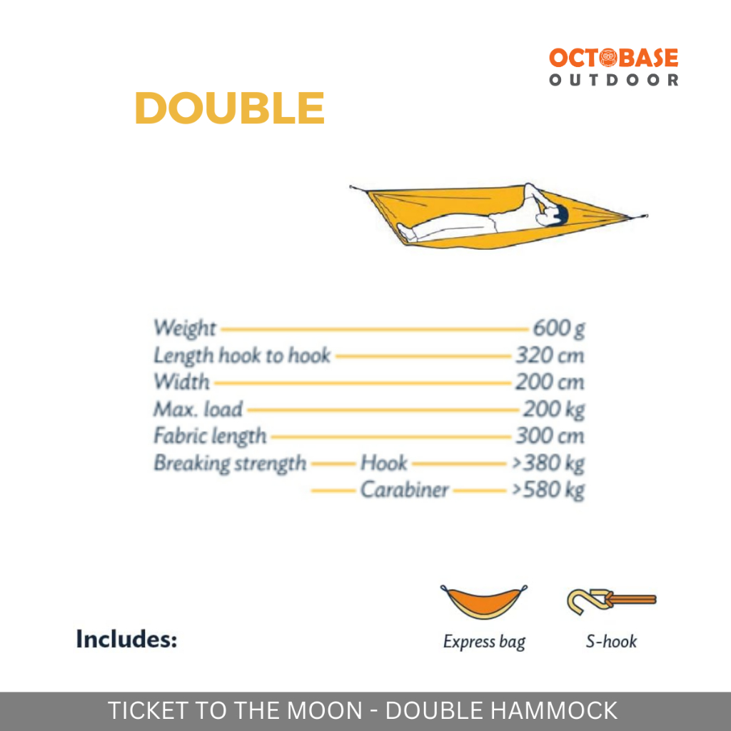 TICKET TO THE MOON King Size Hammock