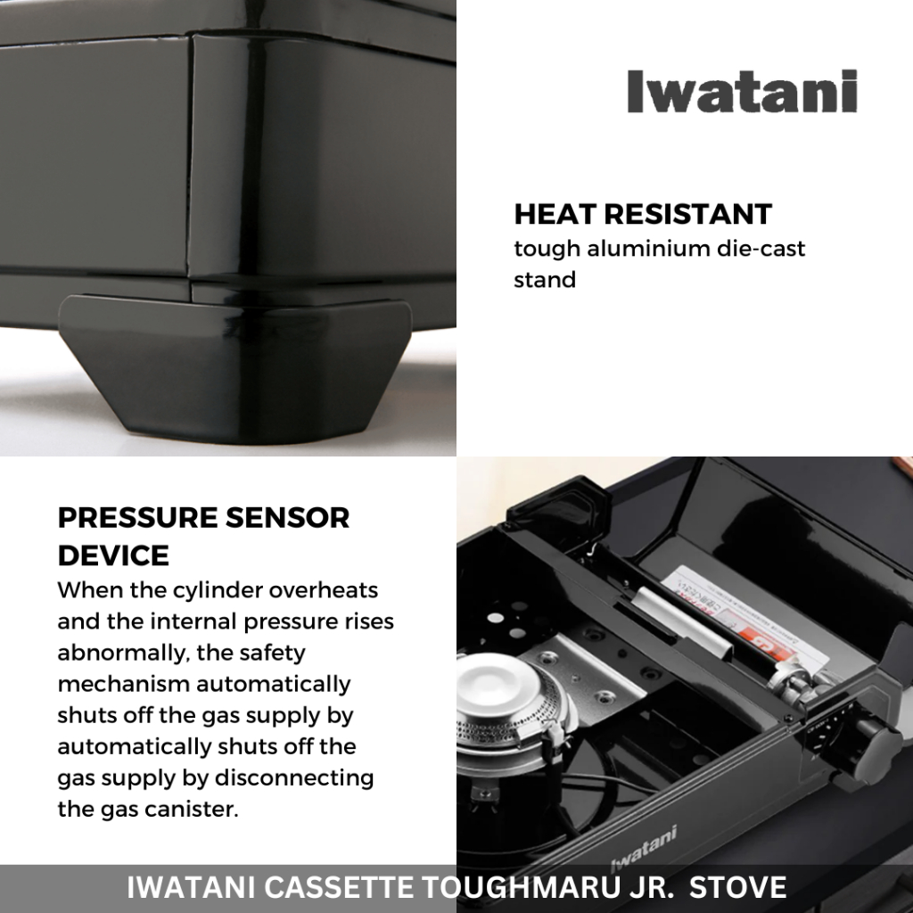 IWATANI - CASSETTE FUE TOUGHMARU JR. COMPACT GAS STOVE (JUNIOR) HIGH POWER 2.3kW MODEL CB-ODX-JR
